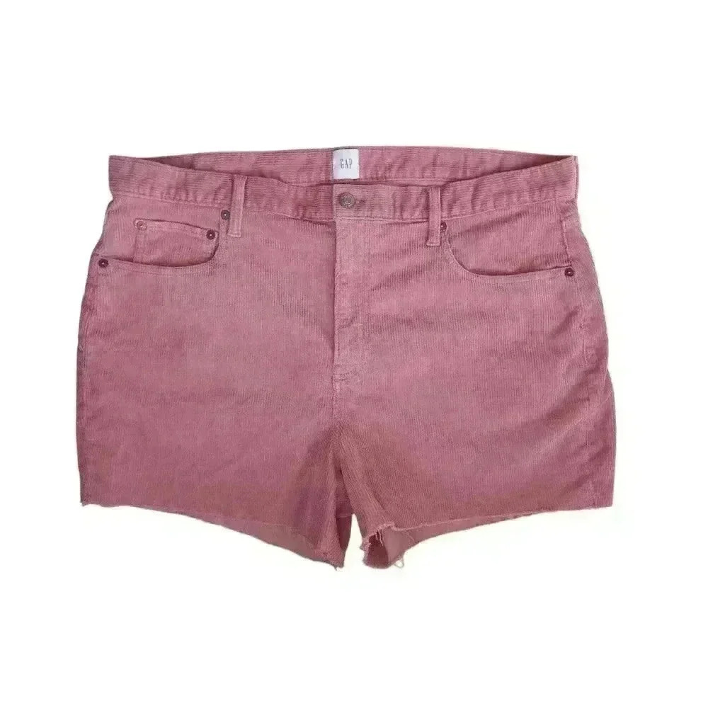 Gap Vintage Pink Corduroy  Shorts with Raw Edge - Size 16/33